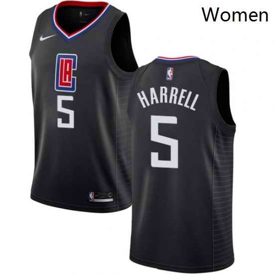 Womens Nike Los Angeles Clippers 5 Montrezl Harrell Swingman Black NBA Jersey Statement Edition